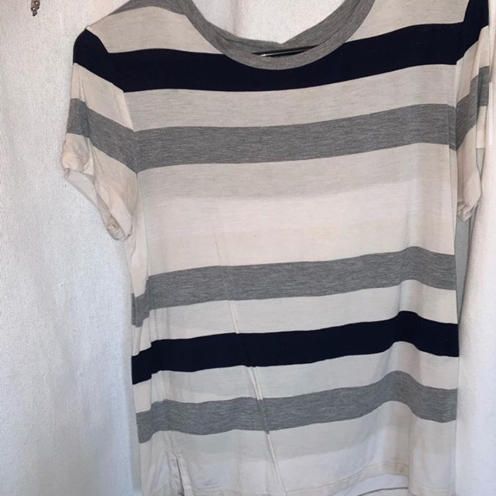 stripped american eagle shirt